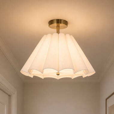 Image of Wisteria Violet Flush Ceiling Light