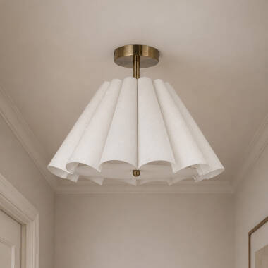 Image of Wisteria Violet Flush Ceiling Light