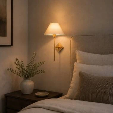 Wisteria Celesta Linen Wall Light