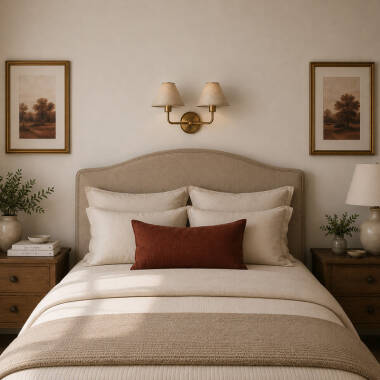 Image of Wisteria Camellia Twin Wall Light
