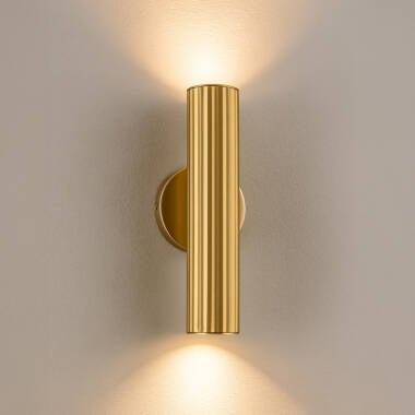 Westport Silk Knurl Ridged 250 Up & Down Wall Light