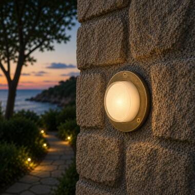 Image of Westport Coastal Runswick Outdoor Flush Wall Light