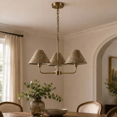 Wisteria Camelia 3 Light Multi Arm Ceiling Pendant Light