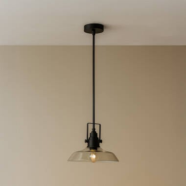 Westport Bay Cross Knurl Glass Ceiling Pendant Light