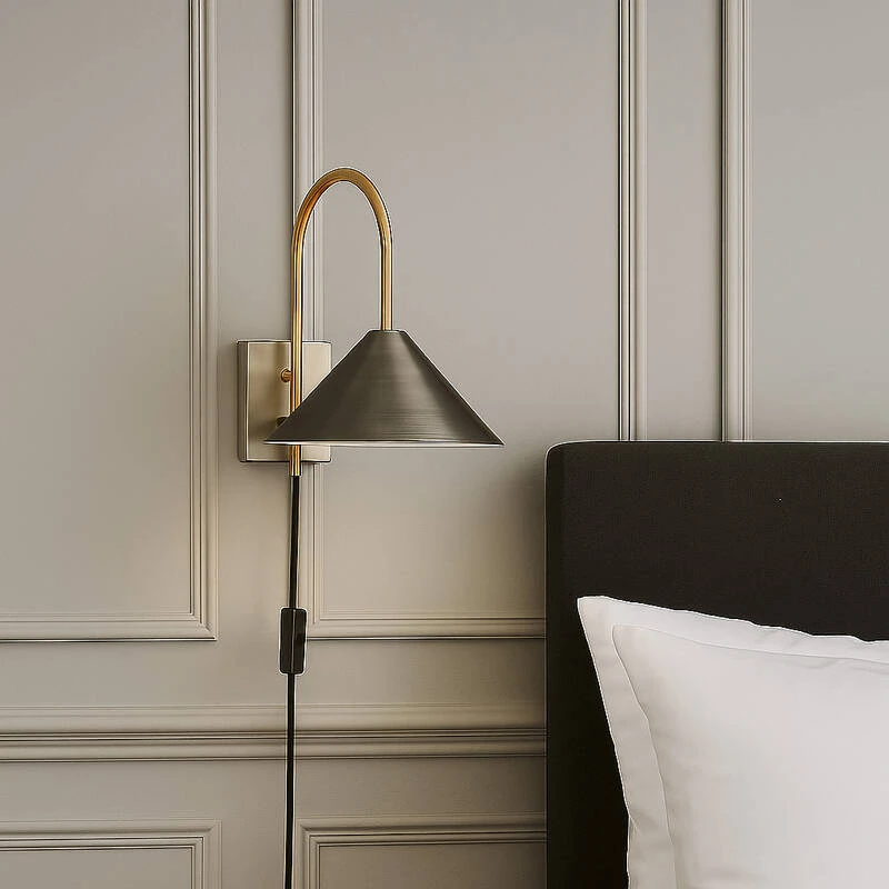 Image of Wisteria Strikey Wall Light With Plug