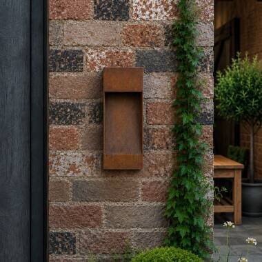 Westport Coastal Rusty Ray LED Outdoor Flush Wall Light