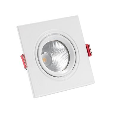 Square 5W Cool White COB LED Adjustable Downlight New Madison Cutout 75mm